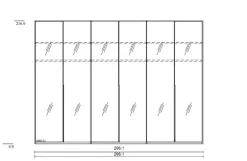 Discount Musterring Kleiderschrank San Diego 300 x 216 cm Grau