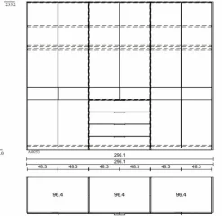 Musterring Kleiderschrank San Diego 300 x 236 cm