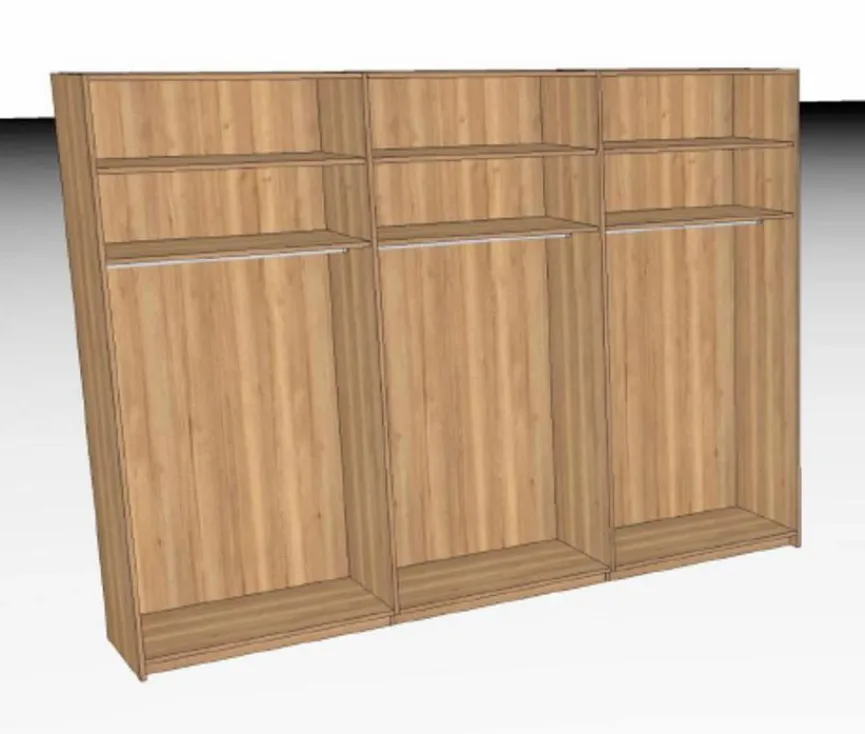 Thielemeyer Kleiderschrank Steel 299 x 222 cm