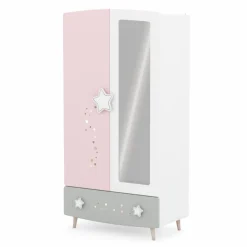 New demeyere Kleiderschrank Stella 95 x 187 cm Rosa