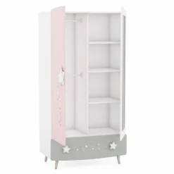 New demeyere Kleiderschrank Stella 95 x 187 cm Rosa