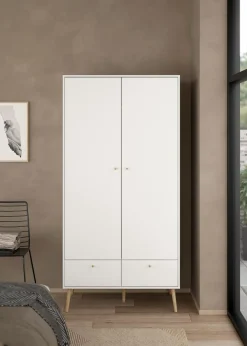 Tvilum Kleiderschrank 2-trg Bodo Weiß