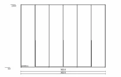 Voglauer Kleiderschrank V-Alpin 302 x 226 cm