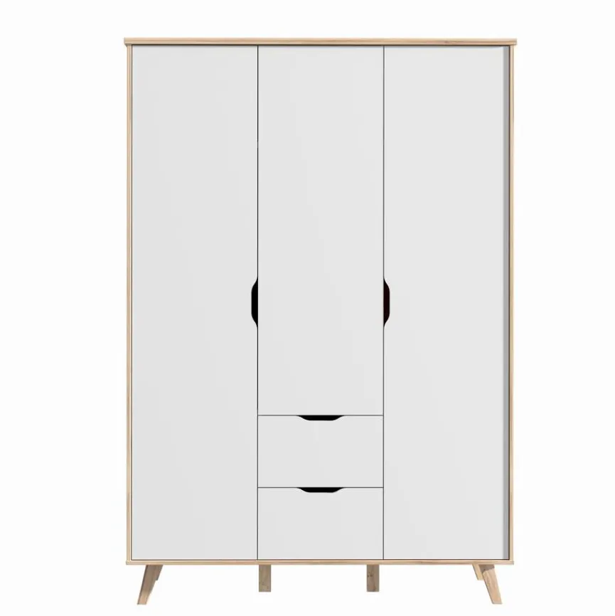 Sale FORTE Kleiderschrank Vankka 139 x 202 cm Plankeneiche