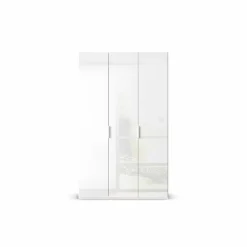 Sale rauch ORANGE Kleiderschrank Vareno 136 x 222 cm Weiß / Hochglanz
