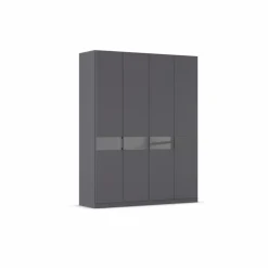 Hot rauch ORANGE Kleiderschrank Versity 181 x 229 cm Grau-Metallic