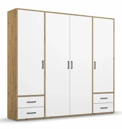 Best rauch BLUE Kleiderschrank Voyager 187 x 194 cm Alpinweiß / Eiche Artisan