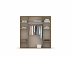 Best rauch BLUE Kleiderschrank Voyager 187 x 194 cm Alpinweiß / Eiche Artisan