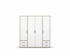 Best rauch BLUE Kleiderschrank Voyager 187 x 194 cm Alpinweiß / Eiche Artisan