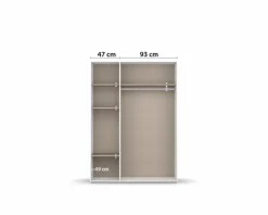 rauch BLUE Kleiderschrank Voyager 140 x 194 cm