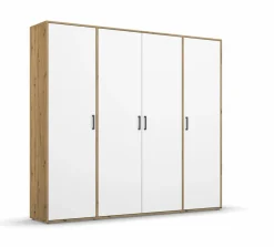 Hot rauch BLUE Kleiderschrank Voyager 187 x 194 cm Alpinweiß / Eiche Artisan