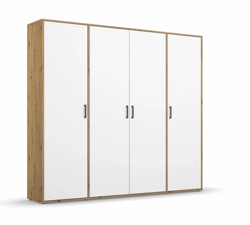 Hot rauch BLUE Kleiderschrank Voyager 187 x 194 cm Alpinweiß / Eiche Artisan