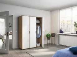 Outlet rauch BLUE Kleiderschrank Voyager 140 x 194 cm Alpinweiß