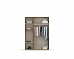 Outlet rauch BLUE Kleiderschrank Voyager 140 x 194 cm Alpinweiß