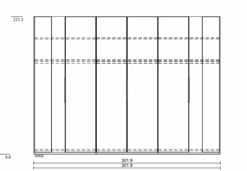 Wöstmann Kleiderschrank WSL 8800 302 x 223 cm