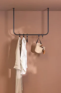 New Metallbude Kleiderstange Enio Schwarz