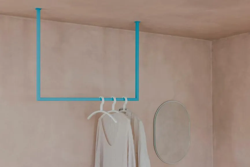 Best Metallbude Kleiderstange Rubi 60x100 Blueberry