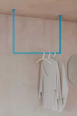 New Metallbude Kleiderstange Rubi 80x100 Blueberry