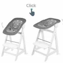 Outlet roba Baumann Kombi-Hochstuhl BornUp Weiß