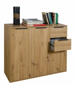 Outlet Composad Kommode Espresso Eiche Artisan