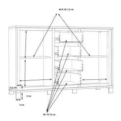 FORTE Kommode Farida