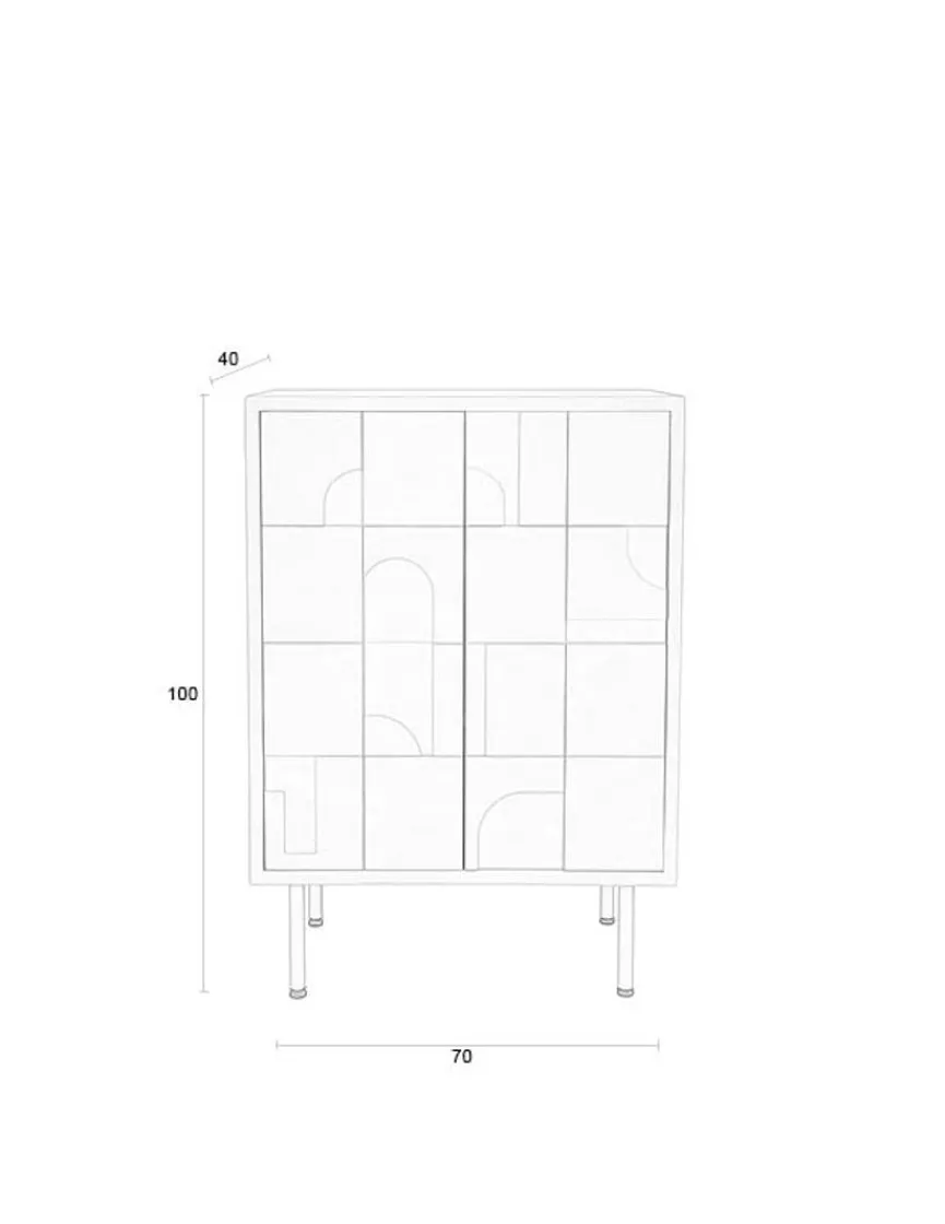 Discount Zuiver Kommode Funk Grau