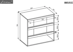 Outlet Kommode Image Eiche Weiß