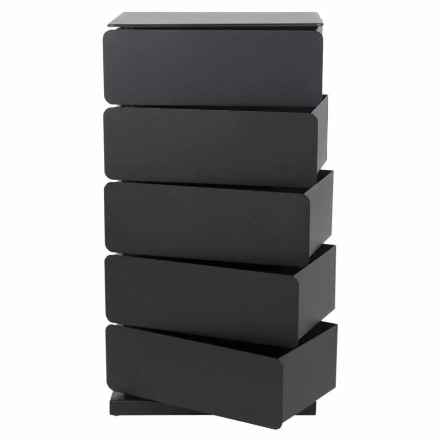 Best Spinder Design Kommode Joey 5 Schwarz