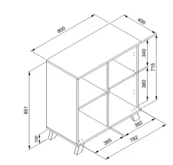Clearance Kommode Medan Artisan-Eiche