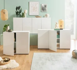 Sale Kommode Mister Weiß / Hochglanz