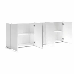 Clearance Kommode Mister Weiß / Hochglanz