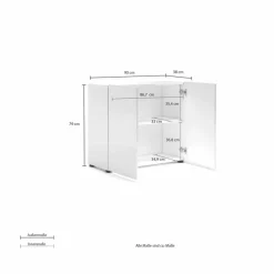 Sale Kommode Mister Weiß / Hochglanz