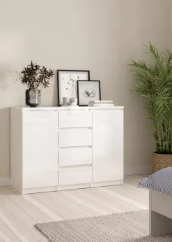 Online Tvilum Kommode Naia Weiß Hochglanz