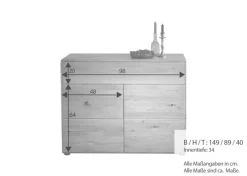 New G+K Kommode Skagen Wildeiche