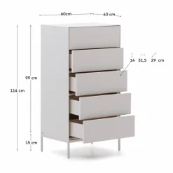 Discount Kave Home Kommode Vedrana Weiß