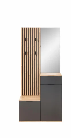 Hot Kompaktgarderobe Simple Anthrazit