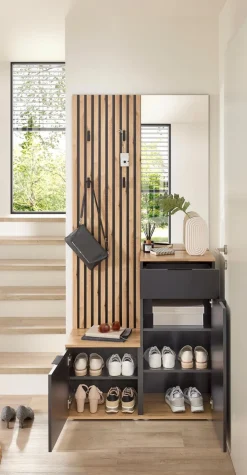 Hot Kompaktgarderobe Simple Anthrazit