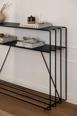 Hot Metallbude Konsolentisch Ria Schwarz