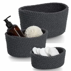 Online Korb Set 3-teilig Schwarz