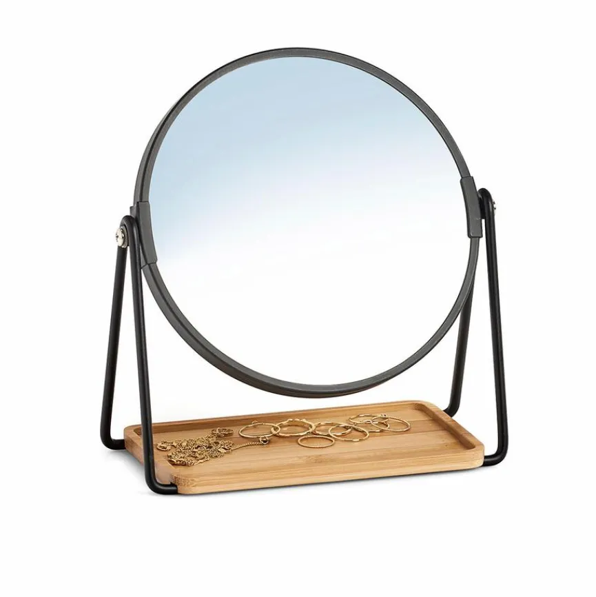 Sale Kosmetikspiegel Ø 17,50 cm, Höhe 20,50 cm Schwarz