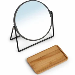 Sale Kosmetikspiegel Ø 17,50 cm, Höhe 20,50 cm Schwarz