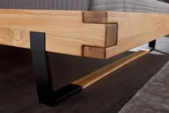 Discount G+K Massivholzbett BE-0520 180 x 200 cm Wildeiche