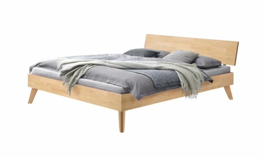 Best HASENA Massivholzbett Ancona 160 x 200 cm Eiche Bianco