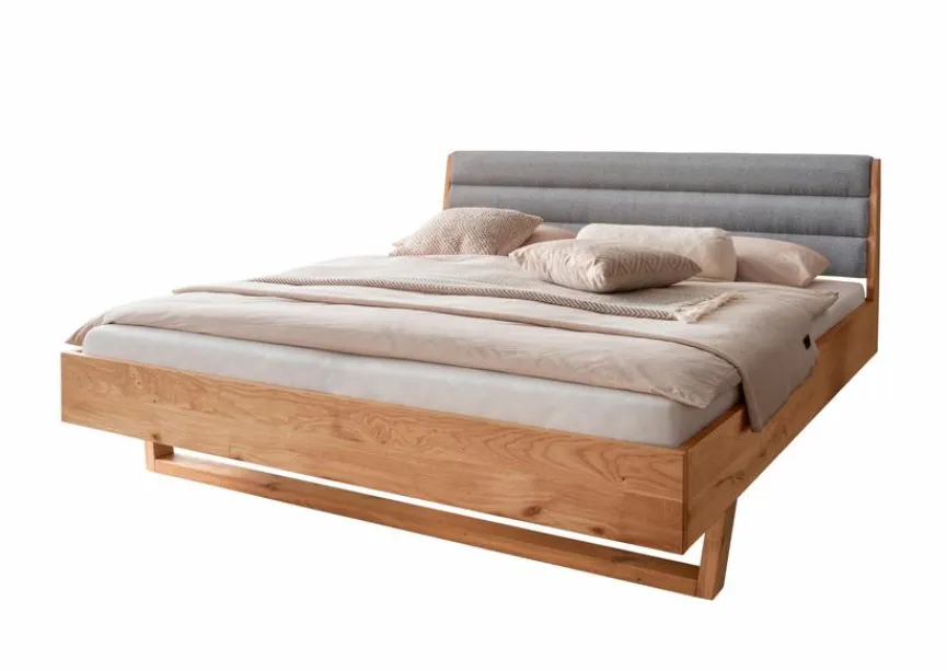 Discount G+K Massivholzbett BE-0825 180 x 200 cm Wildeiche