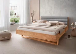 Discount G+K Massivholzbett BE-0825 180 x 200 cm Wildeiche