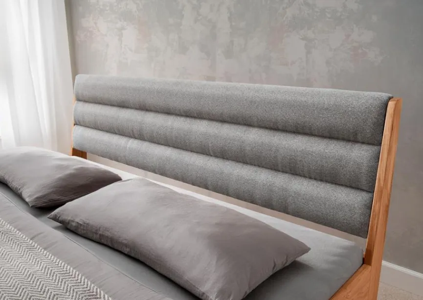 Discount G+K Massivholzbett BE-0825 180 x 200 cm Wildeiche