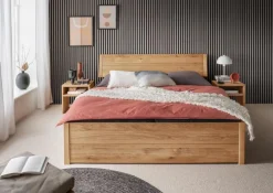 Clearance G+K Massivholzbett BE-0829 180 x 200 cm Braun