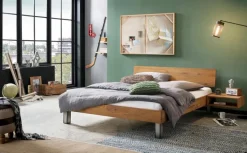 New HASENA Massivholzbett Lodi 140 x 200 cm Wildeiche