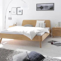 Sale HASENA Massivholzbett Oak-Bianco 160 x 200 cm Eiche