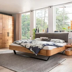 New MAISON Massivholzbett Omaha 180 x 200 cm Wildeiche